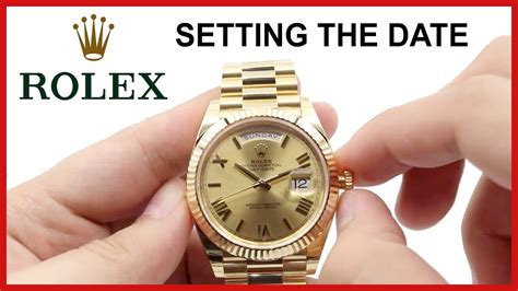 when does a rolex change date|Rolex datejust setting date.